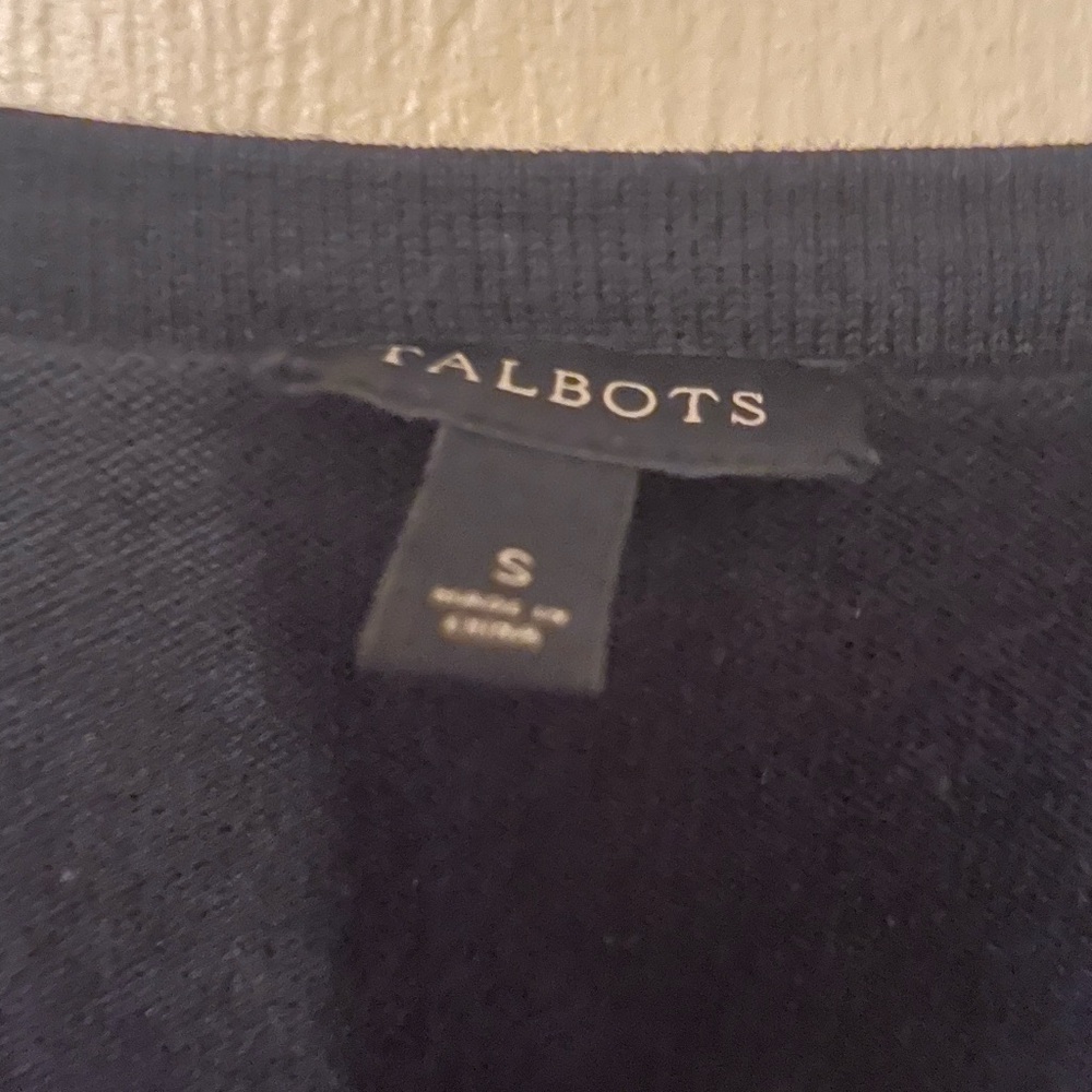 Talbots Black Cardigan Sweater